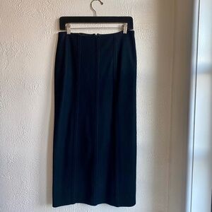 Banana Republic black wool midi pencil skirt Size 6